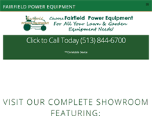 Tablet Screenshot of fairfieldpowerequipment.com